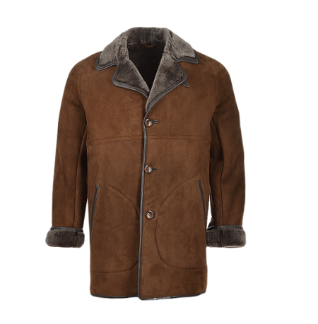 Hektor Sheepskin Brown Coat