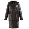 Sherpa Fleece Lined Faux Leather Coat