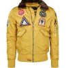 Top Gun Flying Tigers Yellow Flight Jacket