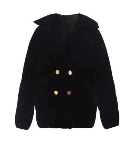 Women's Velvet Down Peacoat