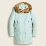 Women’s Faux Fur Blue Parka Coat