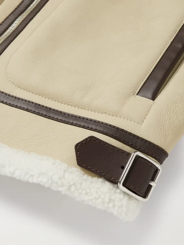 Shearling Lined Leather Jacket