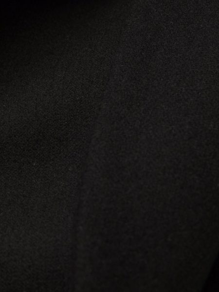 Ruffle Detail Flared Cuffs Pea Coat