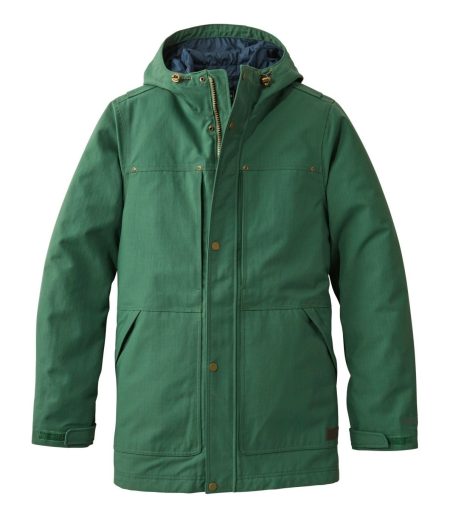 Men's Rugged Green Parka Jacket