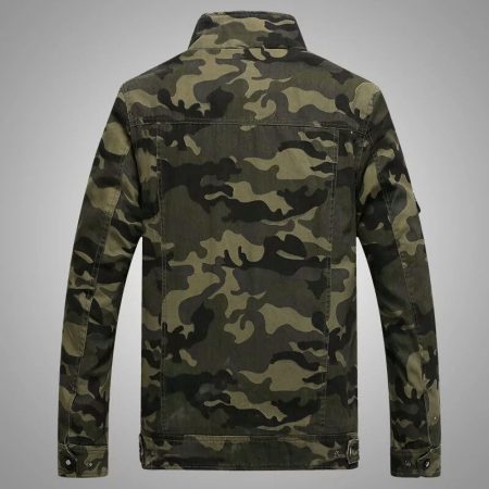 Back view of Camo Military Tactical Jacket