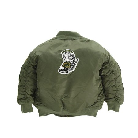 Back view of MA-1 Kid's Bomber Flight Jacket