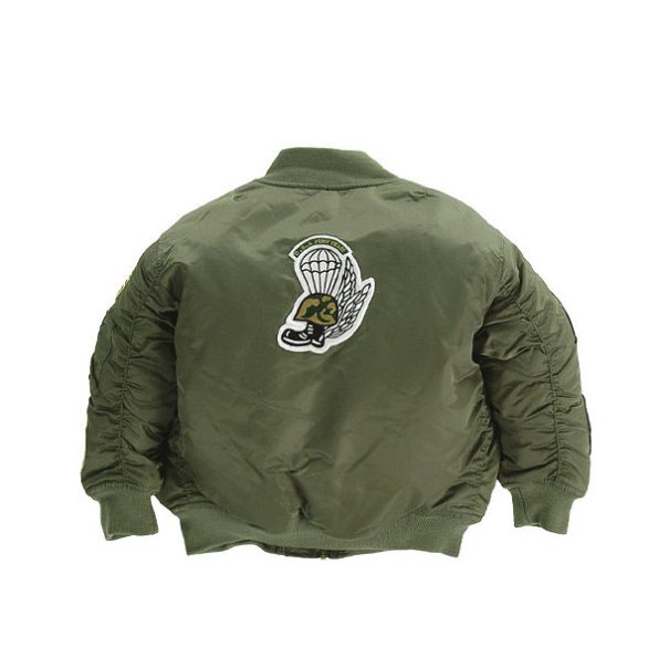 Back view of MA-1 Kid's Bomber Flight Jacket