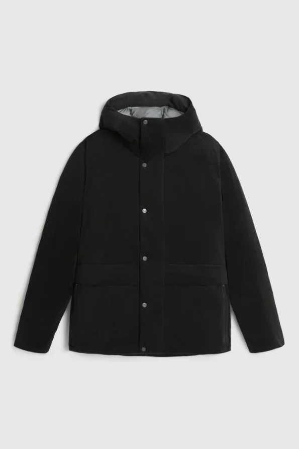 Parka Wool Black Blend Jacket