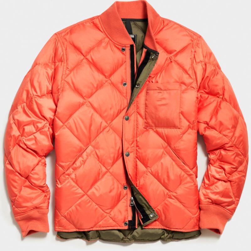 Japanese Down Quilted Snap Bomber Jacket GLJ