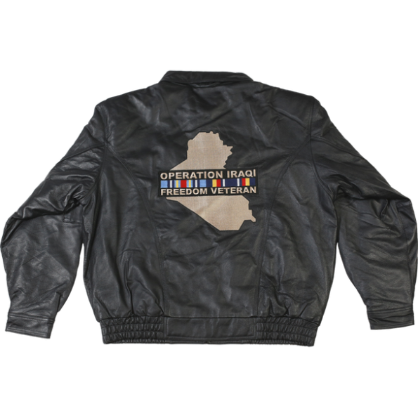 Back view of Operation Iraqi Freedom Veteran Jacket