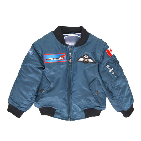 Kid's Blue Bomber Flight Jacket
