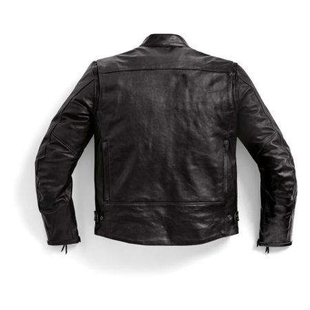 Leather Motorcycle TwinStripes Jacket