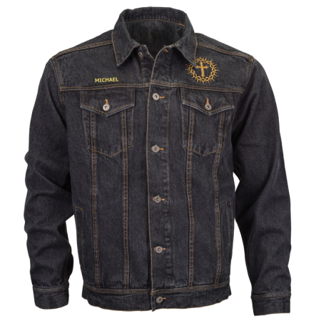 Men's Denim Military Jacket