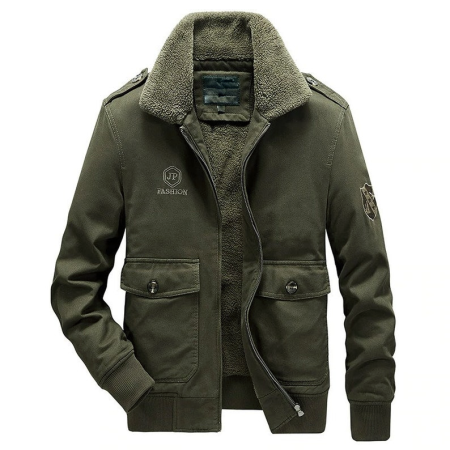 Men's Khaki Military Tactics Jacket