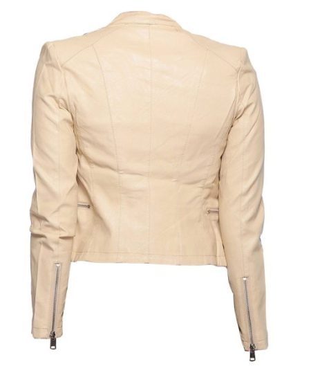 Back view of Women's Classic Motorcycle Jacket