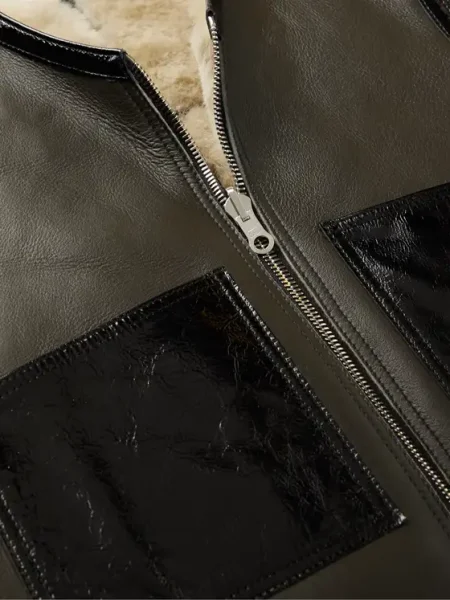 Reversible Shearling Leather Vest