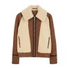 B3 Women's Shearling Brown Leather Jacket