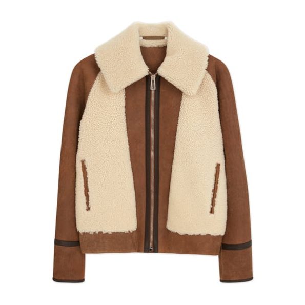 B3 Women's Shearling Brown Leather Jacket