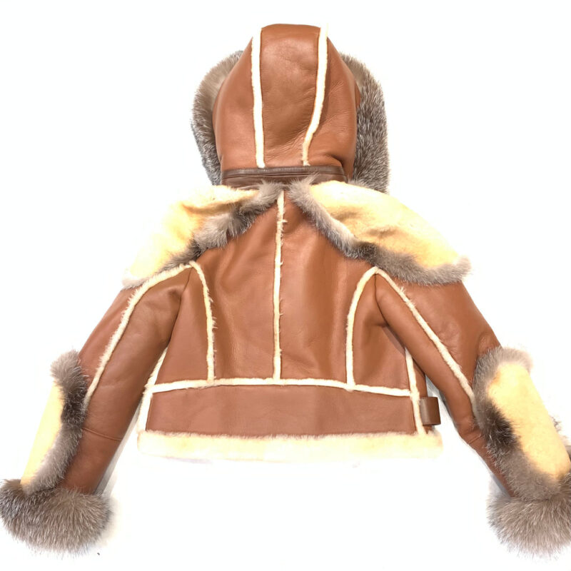 Back-Women’s-Natural-Fox-Shearling-Aviator-Jacket