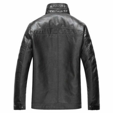 Men’s Winter Sherpa Lined Leather Jacket