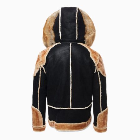 Back view of Men's B3 Shearling Bomber Jacket
