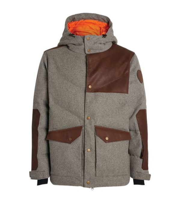 Men's Wool Hooded Parka Jacket