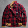 Men's Check Print Woolen Jacket