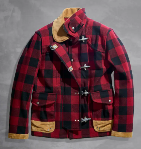 Men's Check Print Woolen Jacket