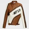Women’s Brown Leather Moto Jacket