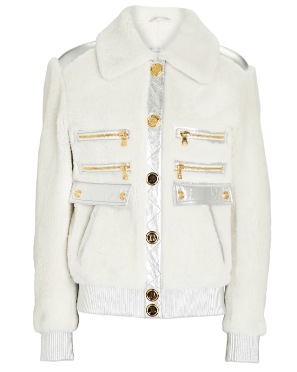 Women's White Shearling Jacket