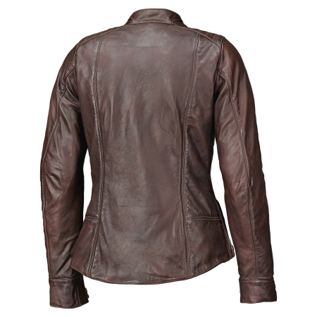 Back view of Women's Biker's Brown Leather Jacket