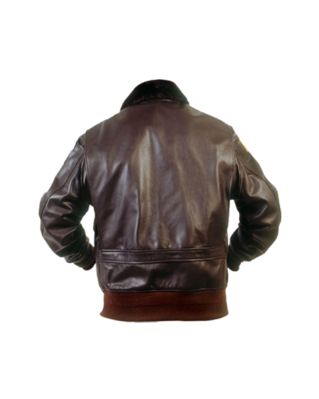 Back view of Authentic G1 Us Naval Flight Jacket