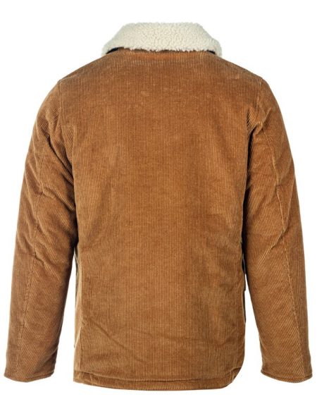 Back view of Men's Corduroy Military Jacket