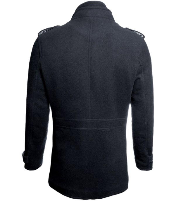 Back view of Top Gun Men’s Slim Fit Wool Pea Coat