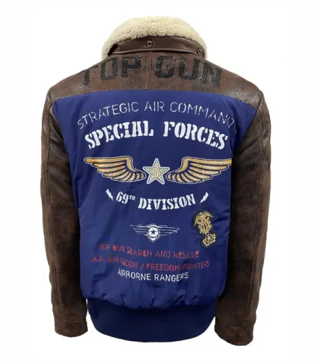 Back view of Top Gun Special Forces Jacket