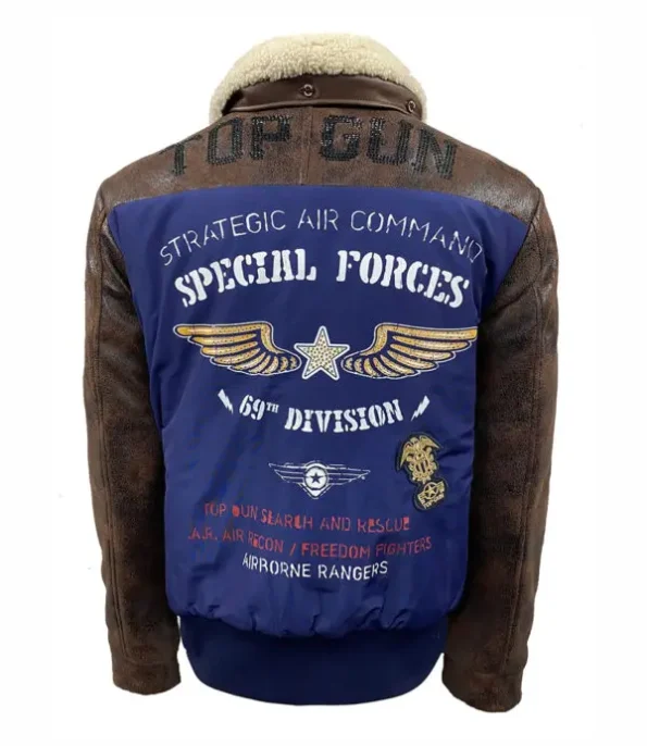 Back view of Top Gun Special Forces Jacket