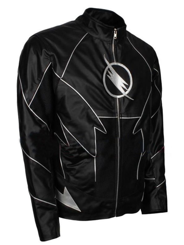 Men's Black Leather Biker Jacket