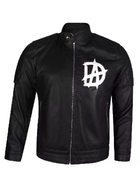 Superstar DA Logo Black Leather Jacket