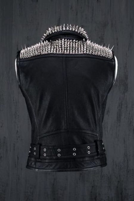 Back Men Leather Vest