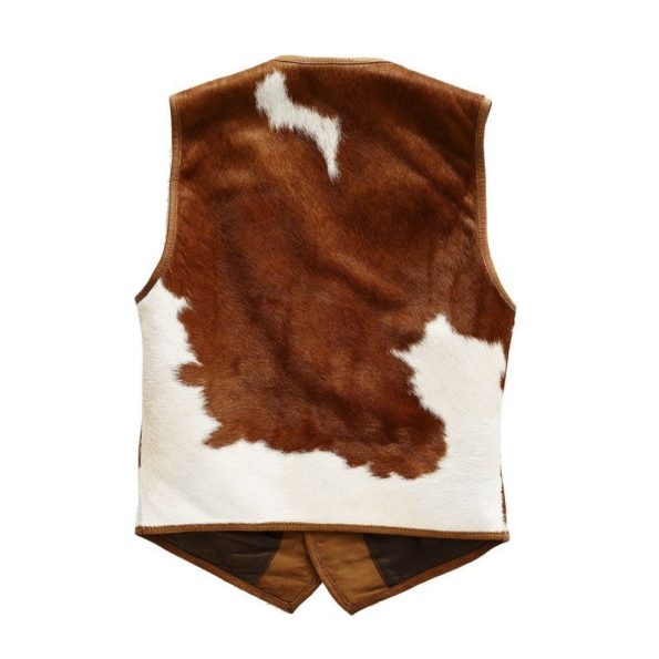 Back Vintage Men Leather Vest