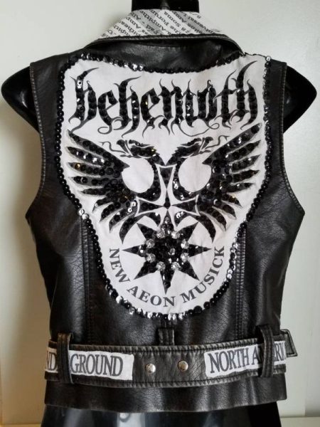 Back view of Vegan Leather Vest