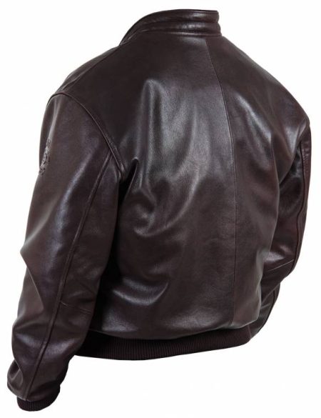 Back view of Columbia Leather Moto Jacket