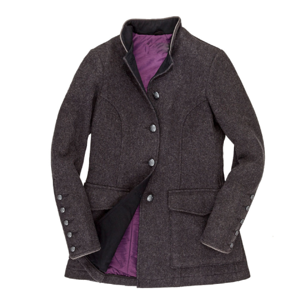 Dark Gray Vintage Wool Coat