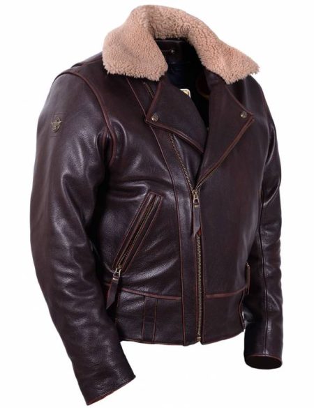Front Indy 500 Biker Leather Jacket