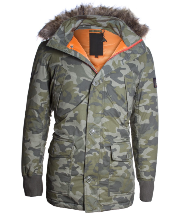 Men’s Camo Down Parka Jacket