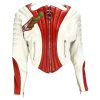 Padded Motorcycle Leather Jacket