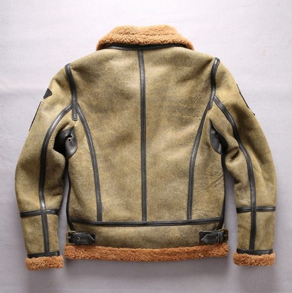Back view of B3 Classic Warm Bomber Jacket