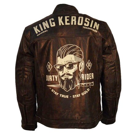 Dirty Biker Rider Leather Jacket