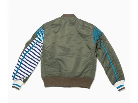 Back view of MA-1 Nylon Bomber Jacket