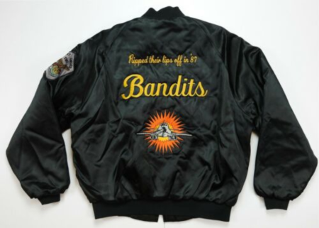 Rare Air Force Satin Bomber Jacket